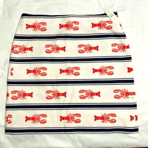 Talbot cotton /spandex, lobster skirt side zip  A--Line. Smoke free